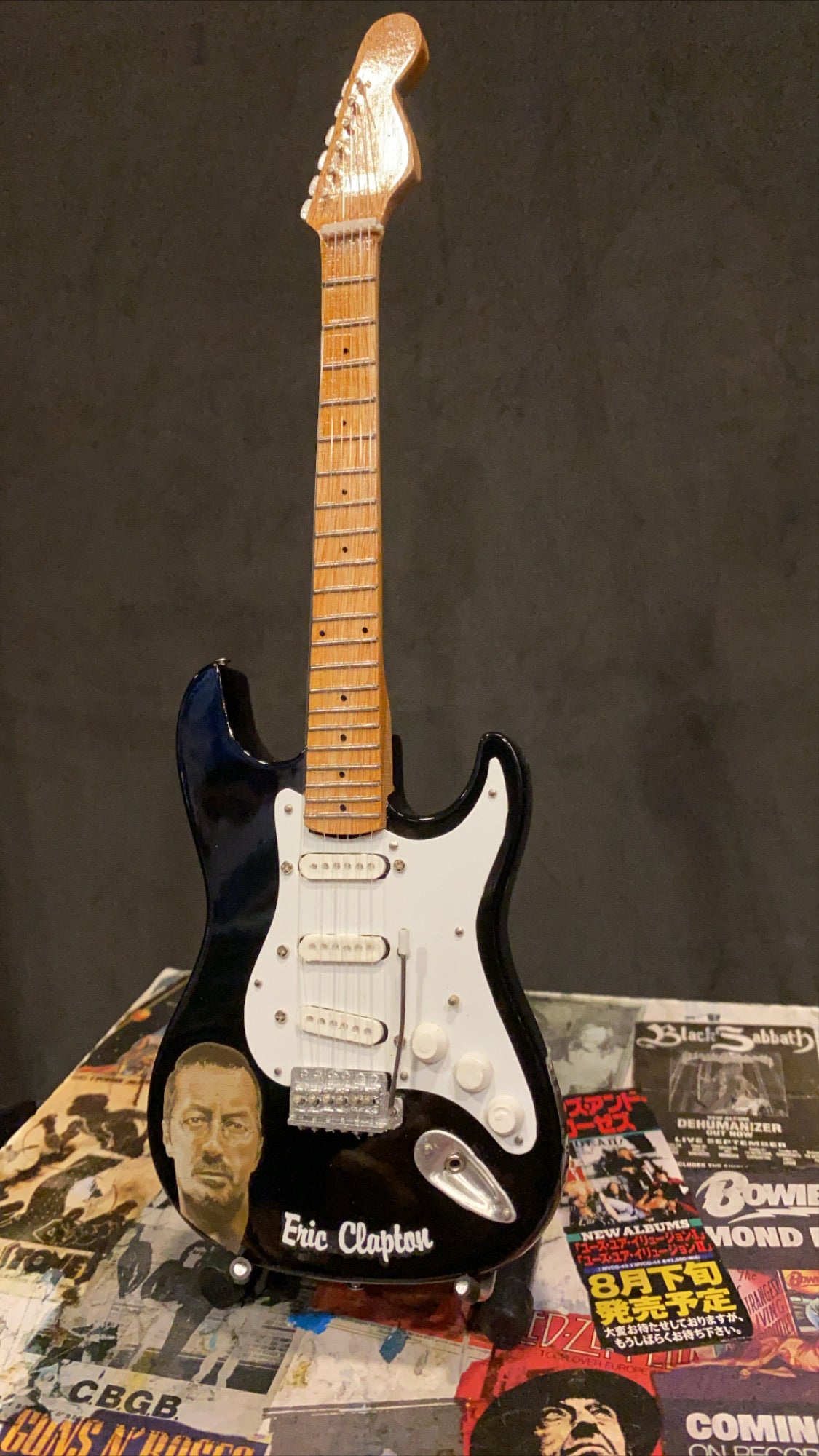 Image of Eric Clapton Fender Stratocaster Miniature Guitar